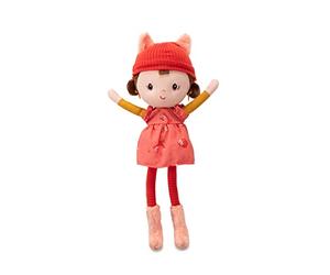 LILLIPUTIENS, Alice, Fabric Doll with Removable Hat, From 2 Years | Cuddly Doll with removable hat and illustrated gift box, Reusable as nursery décor or storage