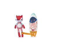 LILLIPUTIENS - Magic Surfer Alice - Interactive bath toy with color-changing effects - Drawings appear in water - Fun figurine - From 12 months - Bath/water games - 83542