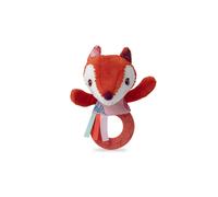 LILLIPUTIENS - Teething Rattle Alice the Fox - Sensory Toy for Babies with Teething Ring, Paper Sound, and Bell - Soothes Teething Pain - From 3 Months - 83035