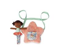 LILLIPUTIENS, Anna, Star Handbag with Doll, From 12 Months | Doll Fits in the front pocket for imaginative, Creative Play, Polyester and Cotton Bag