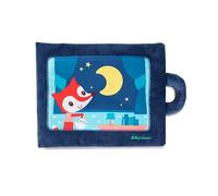 LILLIPUTIENS - Fabric Activity Book - Goodnight Little Fox - Interactive Bedtime Ritual for Children with Accessories - 28 x 22cm - Develops Motor Skills and Imagination - From 18 Months - 83271
