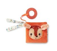 LILLIPUTIENS - Fabric Picture Book for Babies - Interactive Awakening Book Stella the Fawn - First Interactive Book for Baby with Teething Ring and Fun Sounds - From 6 Months - 83374