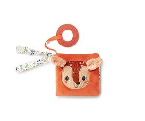 LILLIPUTIENS - Fabric Picture Book for Babies - Interactive Awakening Book Stella the Fawn - First Interactive Book for Baby with Teething Ring and Fun Sounds - From 6 Months - 83374