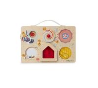 LILLIPUTIENS - Farm Activity Panel - Busy Board for Baby - Push, pull, turn, and slide for farm adventures - Practical carrying case - From 10 months - 83508
