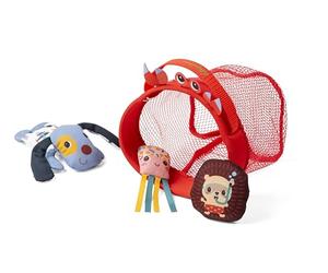 Lilliputiens - Fishing Net with 3 Floating Characters - Fun Game for Bath Time Entertainment - Develops Coordination & Imagination - Multicolor - Ages 12 months and up - 83581