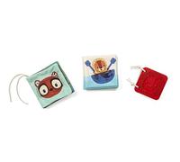 LILLIPUTIENS - Gift Box - Jack The Lion - Jungle - 3 Learning Books - Silicone - Bath - Fabric - Multicoloured - 10 cm each - From 3 Months - 83655