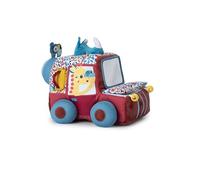 Lilliputiens, Jack Safari Fabric Activity Car, From 9 Months | Fabric Car with Front Mirror, Elastic Squeaker, Bead Mirror, Crinkle Paper, Bell and a Rattle Hidden Inside