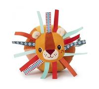 LILLIPUTIENS - Jack the Lion Ball - Fabric Activity Ball for Babies and Toddlers - Sensory Stimulation with Sounds and Textures - Motor Skills and Discovery Toy - Machine Washable - From 6 Months