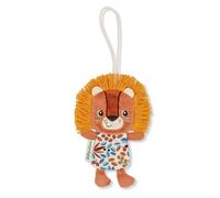 Lilliputiens, Jack the Lion, Children’s Luggage Tag | Write Child’s Details on the back, Helps Spot Luggage, Polyester and Cotton, Ochre Design