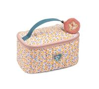 Lilliputiens - Jeanne Le Chat Children's Toiletry Bag - Compact & Fun - Travel Accessory - Pink Print - 21 cm - Ages 2+ - 84493