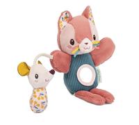 Lilliputiens, Jeanne the Cat, Activity Puppet, From 6 Months | Bell Sound, Tummy Mirror and Little Fabric Friend with crinkle sound, Machine Washable