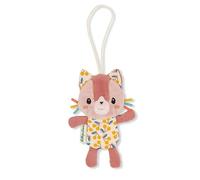 Lilliputiens, Jeanne the Cat, Children’s Luggage Tag | Write Child’s Details on the back, Helps Spot Luggage, Polyester, Colourful Pink Design
