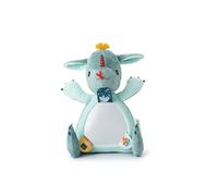 Lilliputiens, Joe Activity Soft Toy with Large Mirror, From 6 Months | Dragon with Large Tummy Mirror and Magnetic Hands and Eyes, Hangs or Stands, Hidden Peekaboo and Newborn Gift Idea
