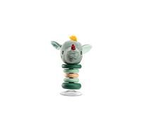 LILLIPUTIENS, Joe Suction-Cup Swing Rattle, From 6 Months | Bell Sound in the Head, Colourful Wooden Rings and Suction Cup, Encourages Visual, Sound and Fine Motor Discovery