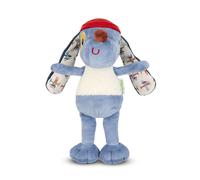 LILLIPUTIENS - Cuddly Toy - Jules the Dog - Baby Soft Toy in Gift Box - For Newborns and Baptisms - Blue - 18 cm - From Birth - 83625