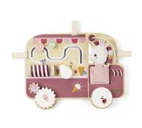 LILLIPUTIENS, Léna, Wooden Glacier Activity Panel, 8 Learning Games | Lena Rustling Baby Hanging Alarm Sign Mirror, Abacus, Maze Gear, Bell, FSC Wood, From 9 Months