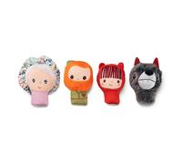 LILLIPUTIENS - Red Riding Hood Finger Puppet Set - 4 Adorable Characters to Create Stories - Educational Toy - Finger Puppets for Babies - Awakening Play - From 12 Months - 83405