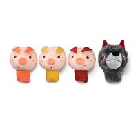 Lilliputiens Louis Finger Puppets The Wolf And The 3 Little Pigs Teddy
