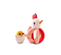 Lilliputiens Paulette The Hen Rattle With Handles Orange