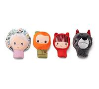 LILLIPUTIENS - Red Riding Hood Finger Puppet Set - 4 Adorable Characters to Create Stories - Educational Toy - Finger Puppets for Babies - Awakening Play - From 12 Months - 83405