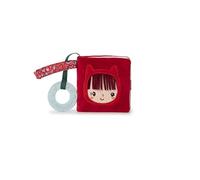 LILLIPUTIENS, Red Riding Hood Soft Picture Book and Teether, From 6 Months | Textured Silicone Teething Ring, Crinkle Sound and Hanging Ties, Compact 10 x 3 x 10 cm Sensory Baby Book