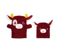 Lilliputiens Rosalie Set Of Handpuppet Washcloths