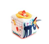LILLIPUTIENS - Sound Activity Cube Farm - Interactive and educational toy for baby - Stimulates motor skills and senses - Early learning toy - From 10 months - 83156