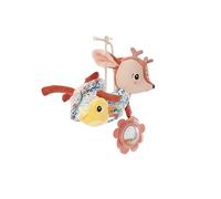 LILLIPUTIENS, Stella Acti-Nomad Hanging Activity Toy, From 3 Months | Hanging Fawn Soft Toy with Rattle, Bead Mirror Rattle and Crinkle Sound, Includes 1 Soft Toy for Travel Play