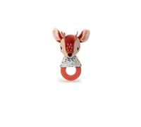 LILLIPUTIENS - Teething Rattle Stella the Fawn - Sensory Toy for Babies with Teething Ring, Paper Sound, and Bell - Soothes Teething Pain - From 3 Months - 83483