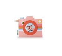 LILLIPUTIENS, Stella Fabric Baby Photo Album, From 3 Months | 10 Protected Photo Pockets, Portable for Nursery or Family Outings, Personalised Baby Album, 18 x 15 cm