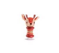 LILLIPUTIENS, Stella Suction-Cup Swing Rattle, From 6 Months | Bell Sound in the Head, Colourful Wooden Rings and Suction Cup, Encourages Visual, Sound and Fine Motor Discovery