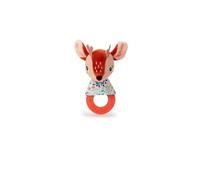 LILLIPUTIENS - Teething Rattle Stella the Fawn - Sensory Toy for Babies with Teething Ring, Paper Sound, and Bell - Soothes Teething Pain - From 3 Months - 83483