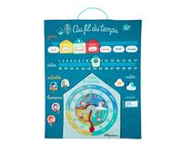 LILLIPUTIENS - Time Flow Calendar - Fabric Activity Panel for Children - Learning Days, Months, and Seasons - Stimulates Motor Skills, Imagination, and Reflection - From 3 Years - 83071