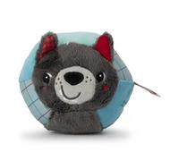 LILLIPUTIENS - Wolf Ball - Fabric Activity Ball for Babies and Toddlers - Sensory Stimulation with Sounds and Textures - Motor Skills and Discovery Toy - Machine Washable - From 6 Months