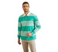 LILLIWEEN Classic Blues Striped Clues Shirt Mens Steve Green Striped Shirt Adult Halloween Costume, Green Striped, XL