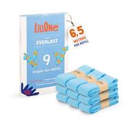 LillOne EVERLAST 9 UNIVERSAL Nappy Bin Refills - EXTRA LONG (6.5 m), EXTRA THICK FILM, Anti Odor & Leak Protection Compatible with Angelcare, Tommee Tippee, LitterLocker