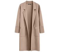 LILLUSORY Women's Long Dressy Cardigan Sweaters Fall Oversized Coatigan Jackets 2025 Knit Business Casual Winter Coats, Almond, L