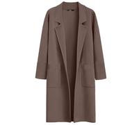 LILLUSORY Women's Long Dressy Cardigan Sweaters Fall Oversized Coatigan Jackets 2025 Knit Business Casual Winter Coats, Nutmeg, L
