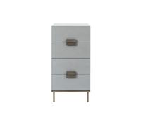 Lilly 4 Drawer Tallboy - Grey - Grey