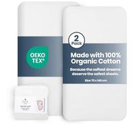 Lilly Belly - Cot Bed Sheets - Pure Comfort 100% Organic Cotton Cot Sheets 140 x 70 Fitted - Ultra-Soft Sheets 140 x 70 Fitted, Compatible with Travel Cot and Toddler Bed |Crib Sheets.