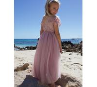 Lilly + Bo Girl's Blossom Dusty Rose Party or Flower Girl Dress in Natural | Size: 5-6 Years Lilly + Bo Natural 5-6 Years