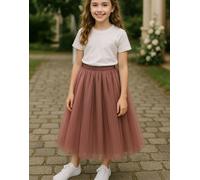 Lilly + Bo Girl's Enchanted Ruffle Tutu in Magical Mauve in Pink | Size: 3-4 Years Lilly + Bo Pink 3-4 Years