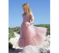 Lilly + Bo Girl's Flora in Dusty Rose Party or Flower Girl Dress in Pink | Size: 7-8 Years Lilly + Bo Pink 7-8 Years