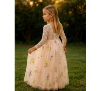 Lilly + Bo Girl's Lila Party or Flower Girl Dress in Natural | Size: 18 m Lilly + Bo Natural 18 m