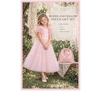 Lilly + Bo Girl's Woodland Willow Tutu + Bolero Pouch in Pink | Size: 9-10 Years Lilly + Bo Pink 9-10 Years