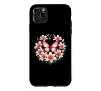 Lilly Butterfly Flower Gardening Floral Case for iPhone 11 Pro Max