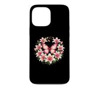 Lilly Butterfly Flower Gardening Floral Case for iPhone 13 Pro Max