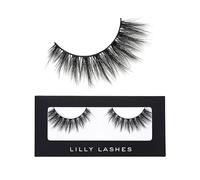 Lilly Lashes Premium Synthetic Lashes LA, Fake Eyelashes Natural Look, Full Bodied Natural Look, False Lashes, Vegan Strip Lash, Reusable Up to 10 Wears, 15mm