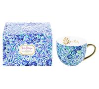 Lilly Pulitzer 12 Ounce Ceramic Coffee/Tea Mug with Gold Handle and Gift Box, High Manetenance