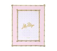 Lilly Pulitzer 9" x 7" Picture Frame, Pink with Gold Bamboo